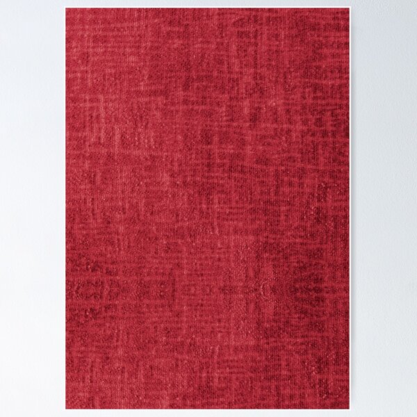 Aperçu de l'œuvre Mainstays Solid Chenille Rouge Dupe créée et vendue par Vintage Eclectic Visuals.