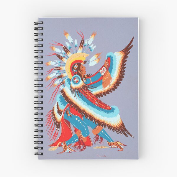 Item preview, Eagle Dancer Native Indigenous Indian 1952 Woody Crumbo designed and sold by RocketshipRetro.
