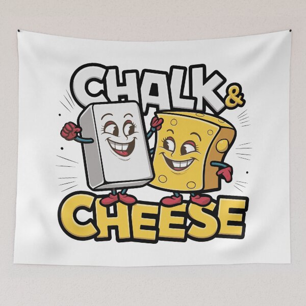Item preview, Chalk & Cheese: Embrace Differences designed and sold by JPees.