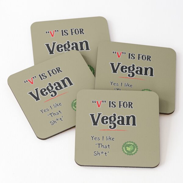Item preview, “V’ is for Vegan, Vegan& Vegetarians’ Self-Statement Funny Shirt for Vegans, Vgetarian designed and sold by CrazyInk23.