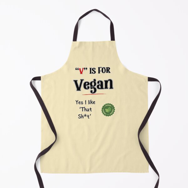 Item preview, “V’ is for Vegan, Vegan& Vegetarians’ Self-Statement Funny Shirt for Vegans, Vgetarian designed and sold by CrazyInk23.