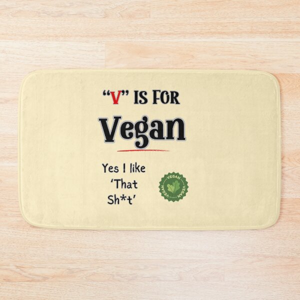 Item preview, “V’ is for Vegan, Vegan& Vegetarians’ Self-Statement Funny Shirt for Vegans, Vgetarian designed and sold by CrazyInk23.