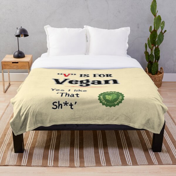 Item preview, “V’ is for Vegan, Vegan& Vegetarians’ Self-Statement Funny Shirt for Vegans, Vgetarian designed and sold by CrazyInk23.