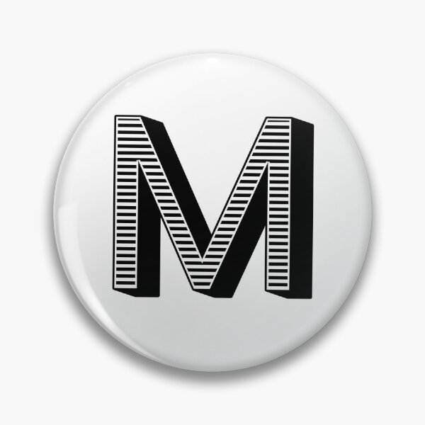 Item preview, Striking Stripes - Letter M Capital Letters - Stripe Typography Collection designed and sold by uncoXab.