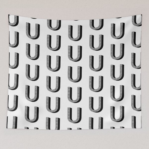 Item preview, Striking Stripes - Letter U Capital Letters - Stripe Typography Collection designed and sold by uncoXab.