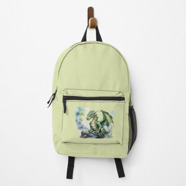 Item preview, a green dragon on a stone-lime background designed and sold by Rose Design & Photos.