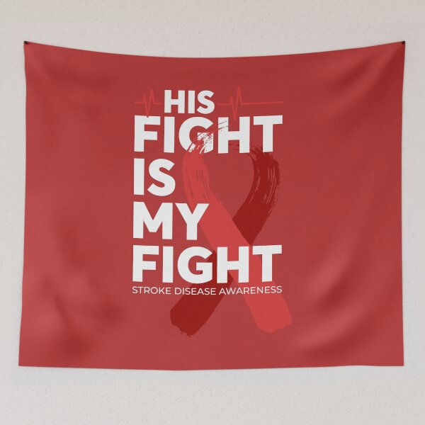 Item preview, His Fight Is My Fight Stroke Disease Awareness  designed and sold by Wild-Co.