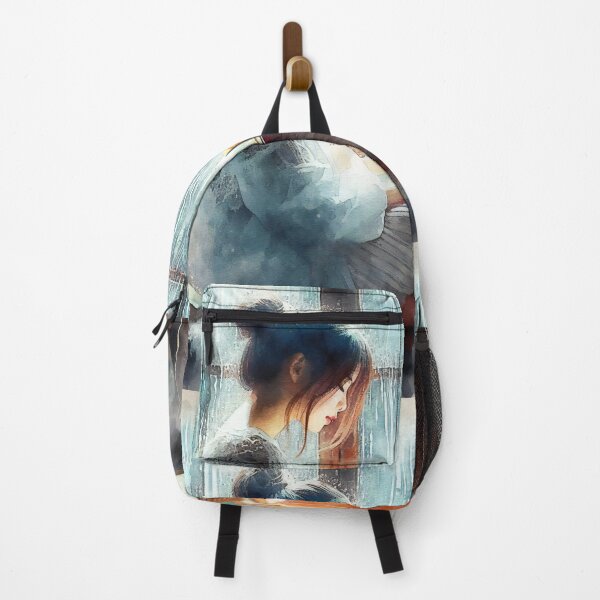 Item preview, Girl Reading by the Window in Rain designed and sold by ArtComixHaven.