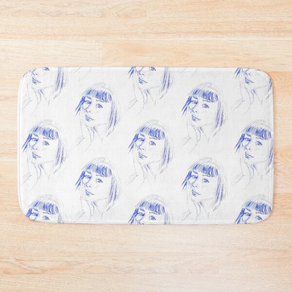 Item preview, Portrait woman with blue pen designed and sold by Arthur Loeuil.