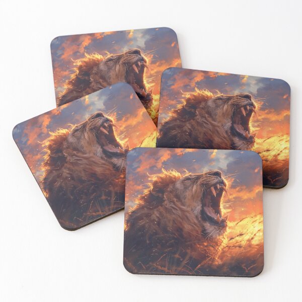 Item preview, Lion Roaring at Sunset designed and sold by palmyst.