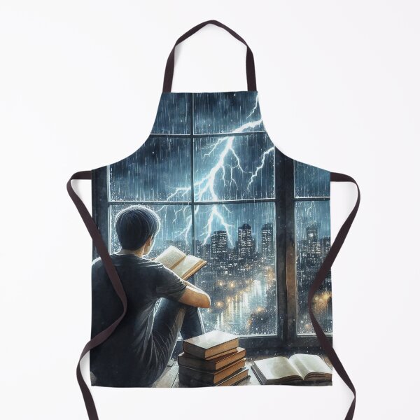 Item preview, Man Reading During Stormy Night by Windo designed and sold by ArtComixHaven.