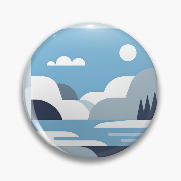 Item preview, Serene Blue Mountain Lake designed and sold by SunkenCost.