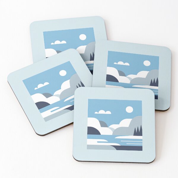 Item preview, Serene Blue Mountain Lake designed and sold by SunkenCost.