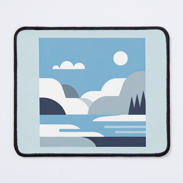 Item preview, Serene Blue Mountain Lake designed and sold by SunkenCost.