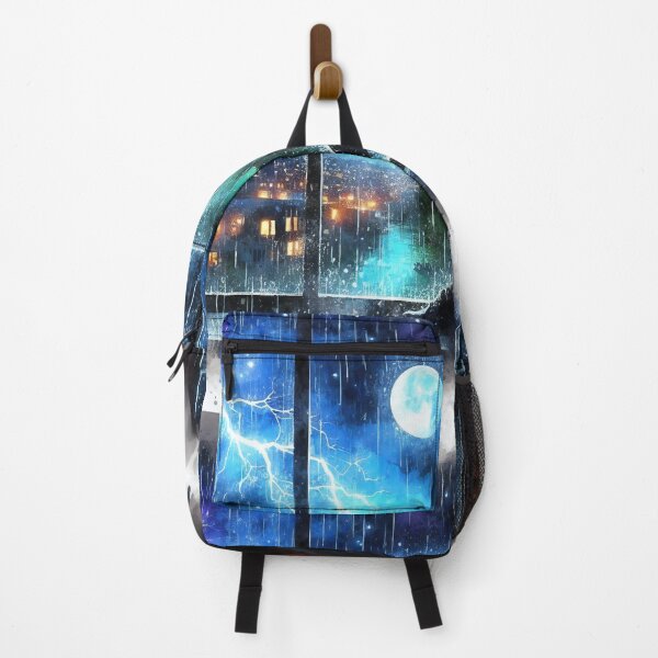 Item preview, "Reading by the Window During Thunderstorm Night" designed and sold by ArtComixHaven.