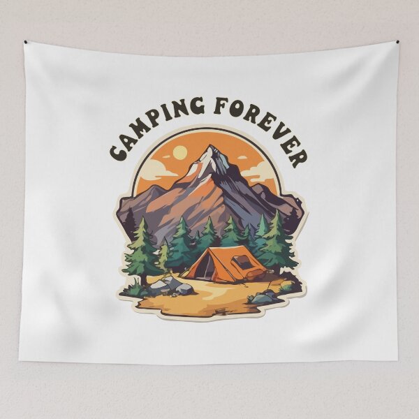 Item preview, Camping forever designed and sold by JiraVibes.
