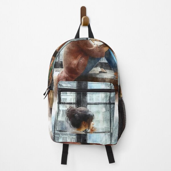 Item preview, Reading by the Window on a Rainy Day designed and sold by ArtComixHaven.