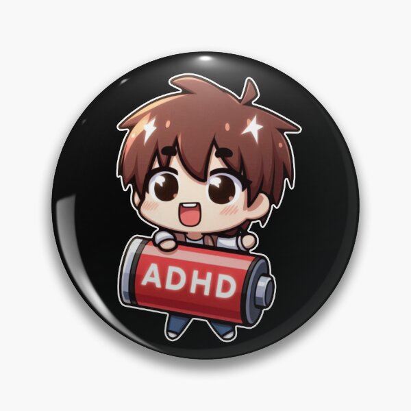 Item preview, Funny Meme ADHD Battery designed and sold by Trendy Sharks.