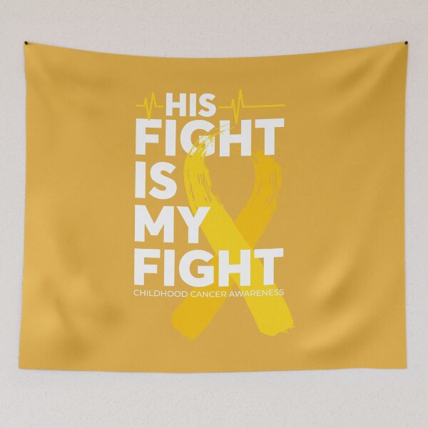 Item preview, His Fight Is My Fight Childhood Cancer Awareness  designed and sold by Wild-Co.
