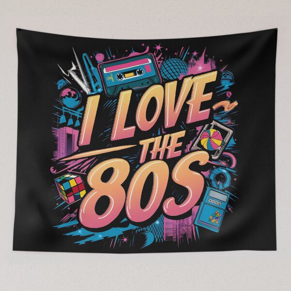 Item preview, I Love The 80's  designed and sold by Hairball-Pets.