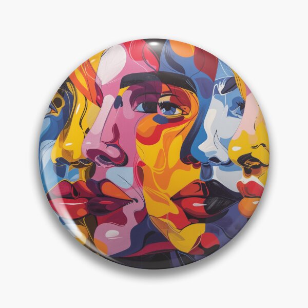 Item preview, Colorful Abstract Faces in Modern Style designed and sold by palmyst.