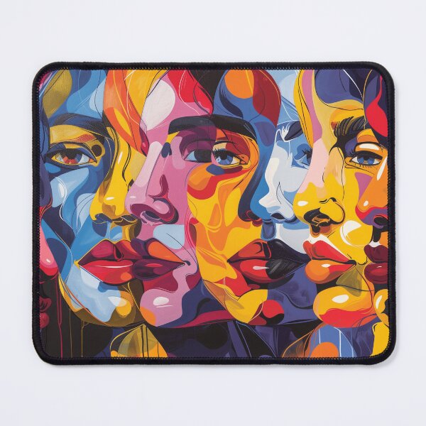 Item preview, Colorful Abstract Faces in Modern Style designed and sold by palmyst.