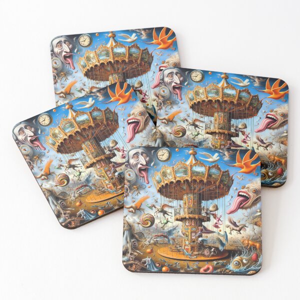 Item preview, Whimsical Fantasy Carousel Adventure designed and sold by Kiwiaroha.