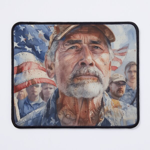 Item preview, Patriotic Veteran Portrait designed and sold by palmyst.