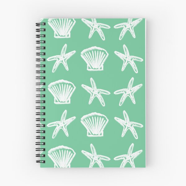 Item preview, Shells and Starfish green designed and sold by DEWEYandSKY.