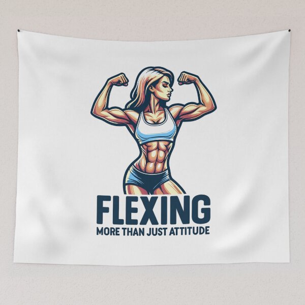 Item preview, Mostrando algo más que actitud - Fitness femenino designed and sold by OptimaArt.