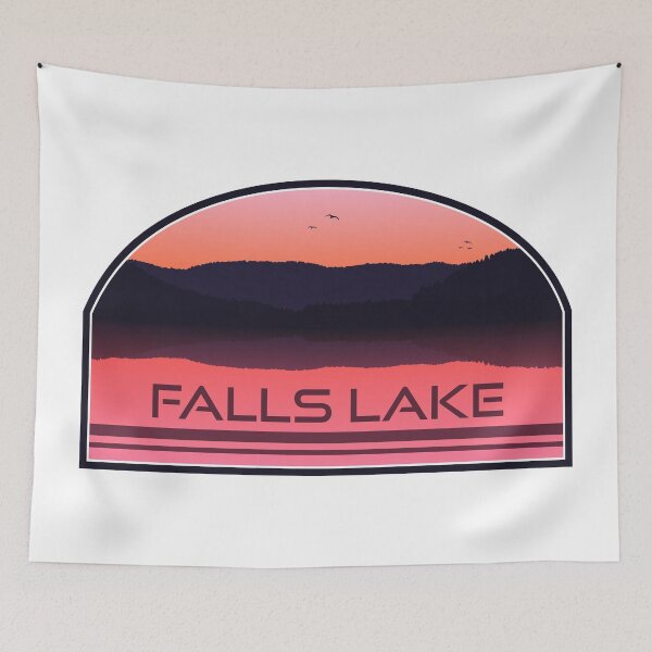 Item preview, Falls Lake North Carolina Red Sunrise designed and sold by Esskay Designs.