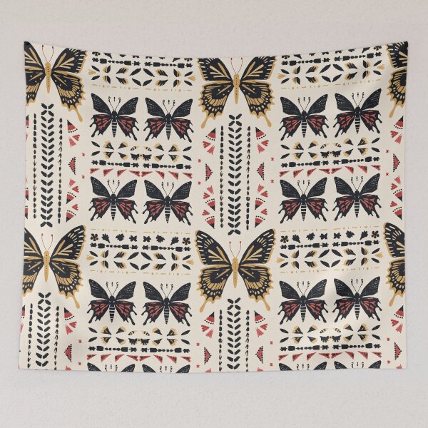 Item preview, Tribal Butterfly Vector Pattern designed and sold by amortka.