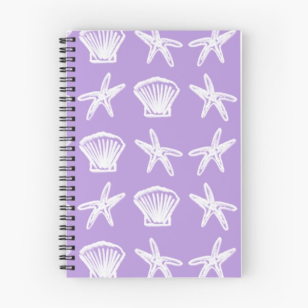 Item preview, Shells and Starfish Purple designed and sold by DEWEYandSKY.