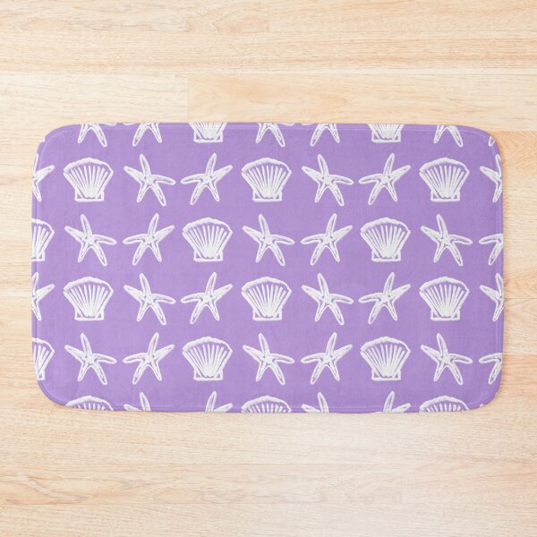 Item preview, Shells and Starfish Purple designed and sold by DEWEYandSKY.