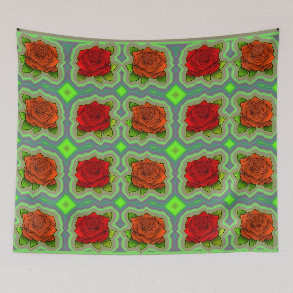 Artikelvorschau, Roses-on-green-pattern ... entworfen und verkauft von Harryucksche.