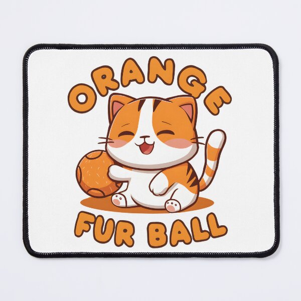 Item preview, Orange Cat Fur Ball designed and sold by deviatepolo.