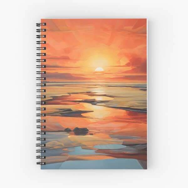 Item preview, Vibrant Abstract Ocean Sunset Vorticism 1 designed and sold by Jason123za.