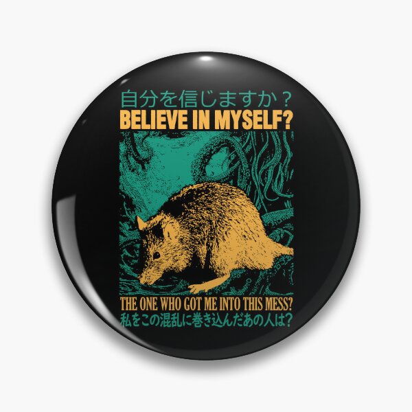 Item preview, BELIEVE IN MYSELF Rat designed and sold by VintageMedatsu.