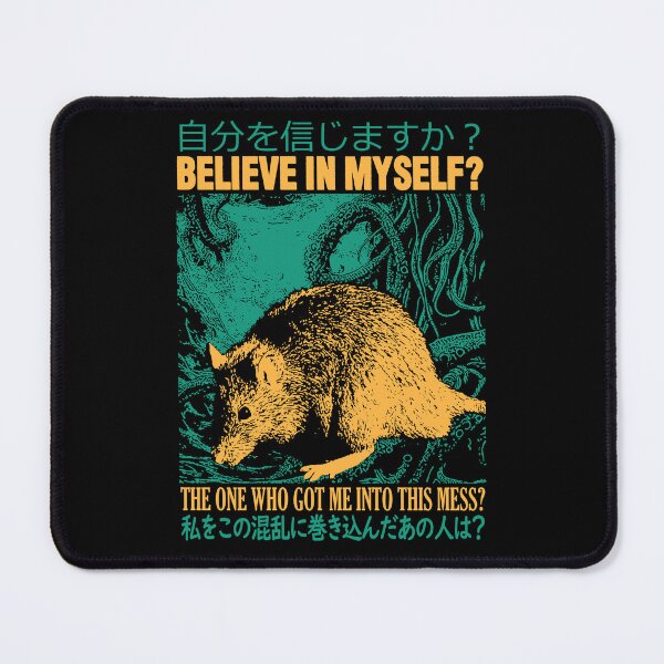 Item preview, BELIEVE IN MYSELF Rat designed and sold by VintageMedatsu.