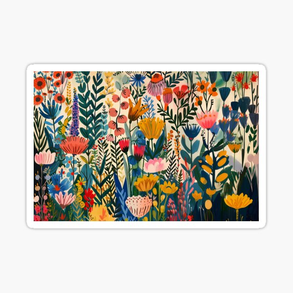 Nordic Floral Delight Sticker