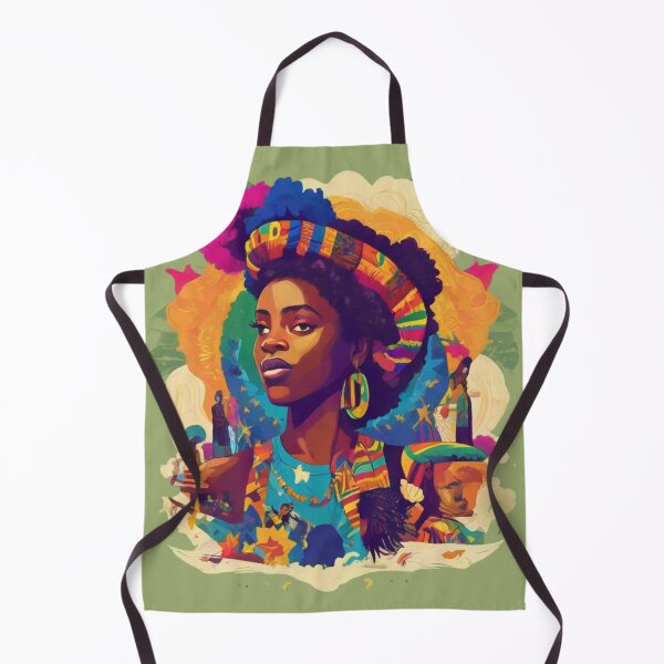 Item preview, Juneteenth-themed design with vibrant colors, cultural symbols, empowering messages, diverse representation, historical references, trendy typography designed and sold by Bee Happy Creative™.