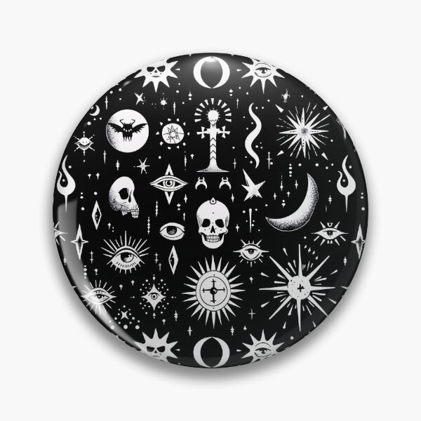 Item preview, Mystical Alchemy Black Sticker designed and sold by amortka.