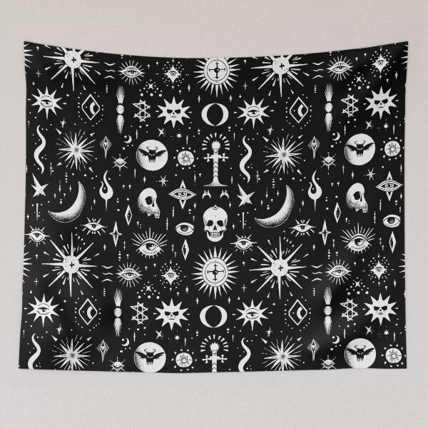 Item preview, Mystical Alchemy Black Sticker designed and sold by amortka.