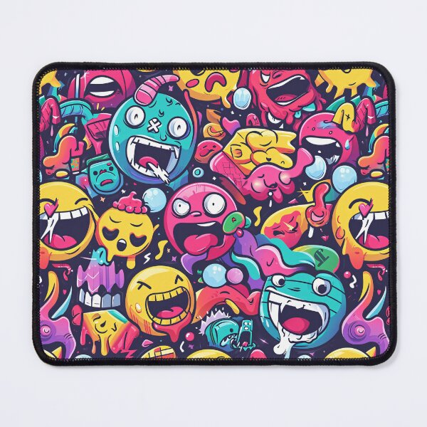 Item preview, Funny Panic Attack Illustration with Emojis & Vivid Colors designed and sold by amortka.