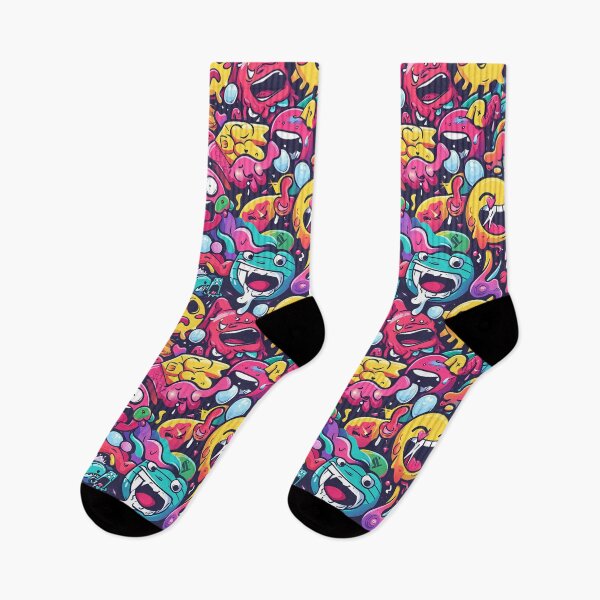 Item preview, Funny Panic Attack Illustration with Emojis & Vivid Colors designed and sold by amortka.