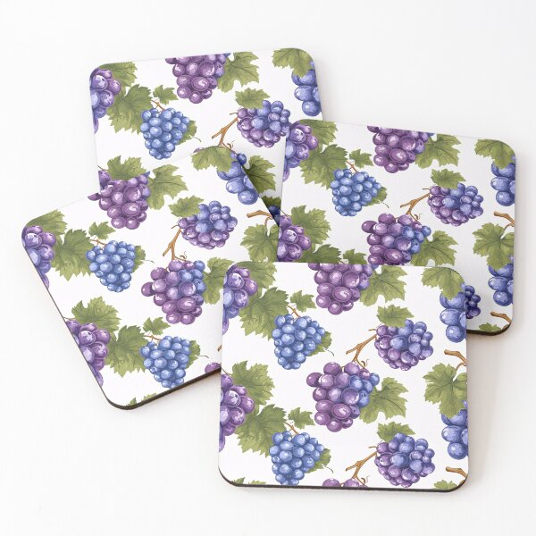 Item preview, Funny Grape Pattern on White designed and sold by amortka.