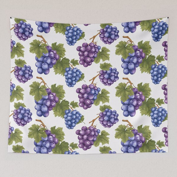 Item preview, Funny Grape Pattern on White designed and sold by amortka.