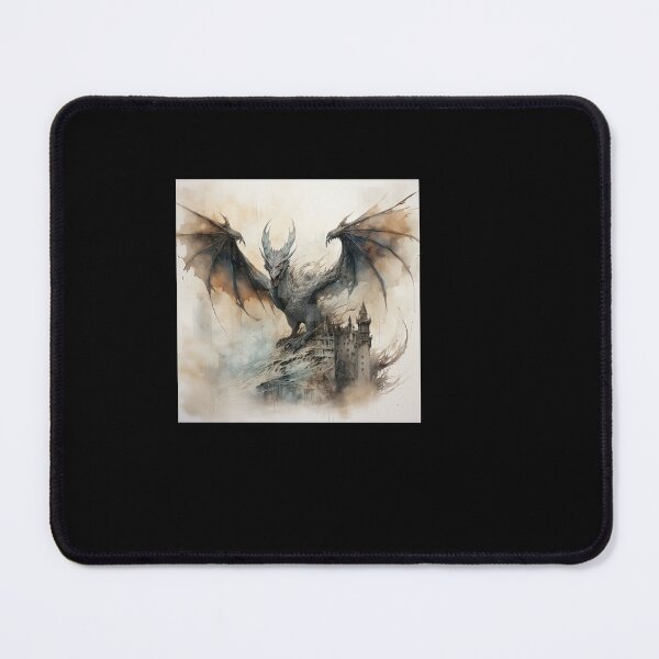 Item preview, Ethereal Flames: Drogon-Inspired Ink-Wash Dragon designed and sold by OdysseyOrigins.