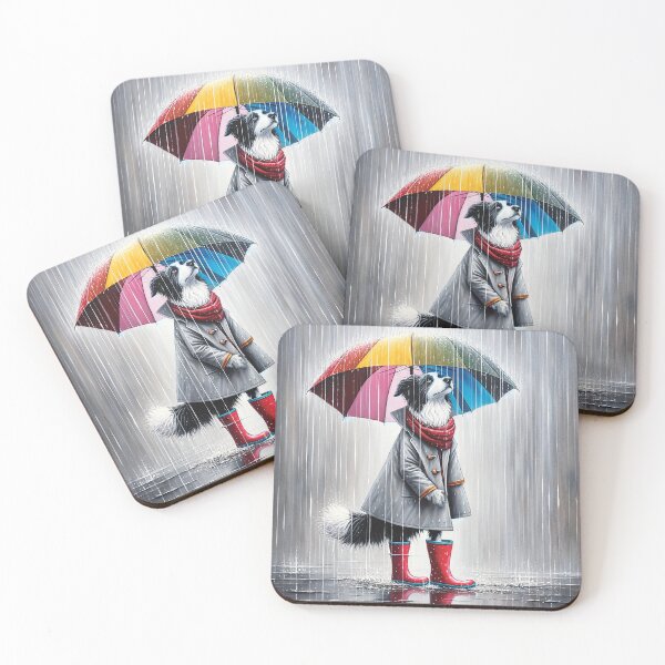 Item preview, Border Collie in Red Boots designed and sold by Random Designs.