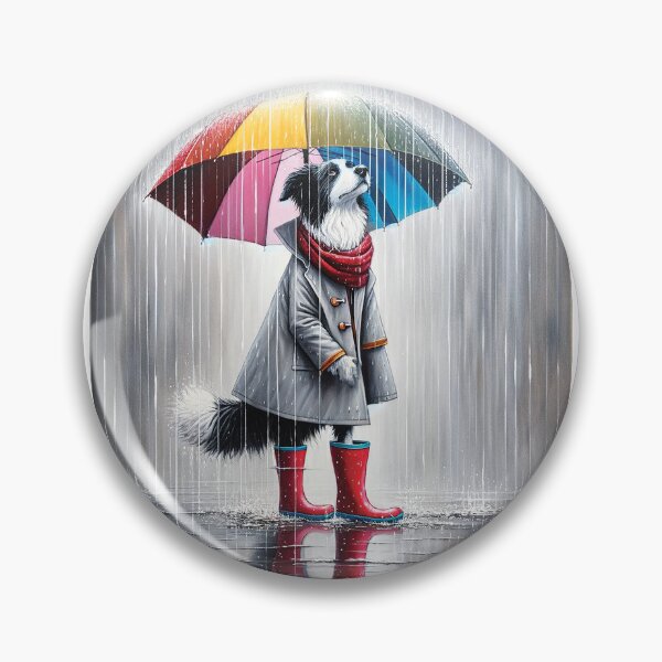 Item preview, Border Collie in Red Boots designed and sold by Random Designs.